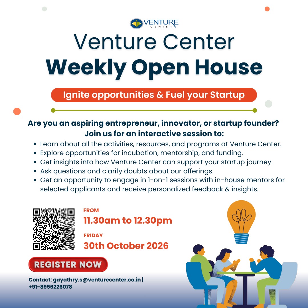Venture Center Weekly Open House - 30 October 2026